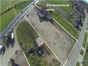 Casa de vanzare in Vestem Sibiu, filmata cu drona