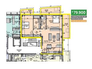 Apartament 3 camere ideal pentru regim hotelier, zona Dedeman Sibiu